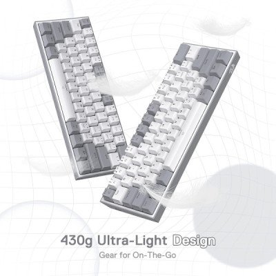 Redragon K617 FiZz White Red Switch