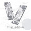 Redragon K617 FiZz White Red Switch
