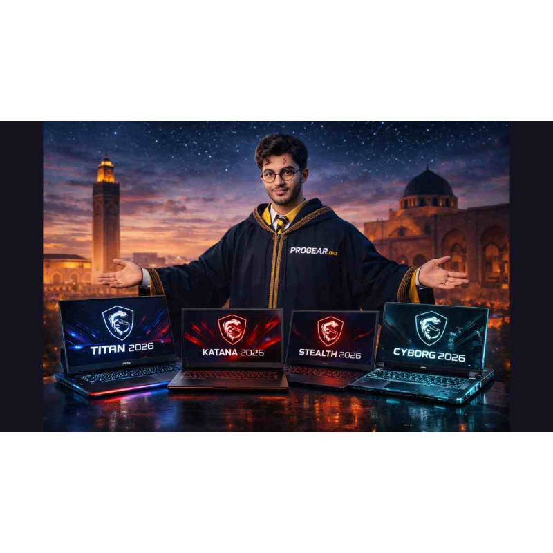 Les Meilleurs PC Portables Gamer MSI 2026 : Titan, Raider, Katana, Stealth et Cyborg au Maroc