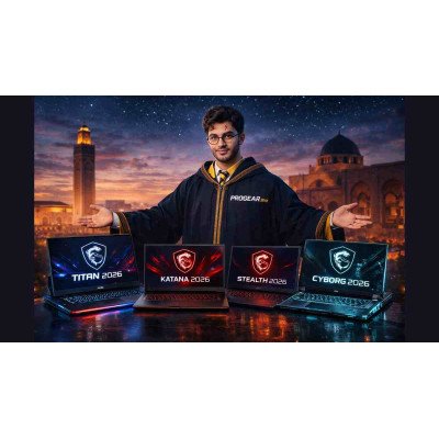 Les Meilleurs PC Portables Gamer MSI 2026 : Titan, Raider, Katana, Stealth et Cyborg au Maroc