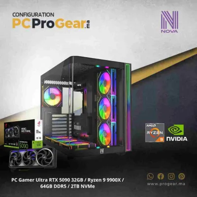 PC Gamer Ultra RTX 5090 32GB / Ryzen 9 9900X / 64GB DDR5 / 2TB NVMe