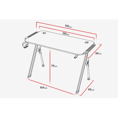 Bureau Gamer RGB DEADSKULL TD 02