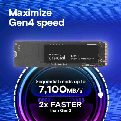 Crucial P310 4TB NVMe PCIe Gen4 M.2 SSD (2280) Bulk