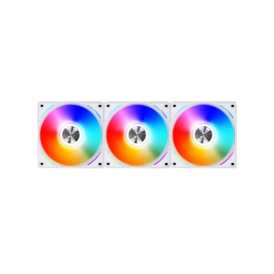 Lian Li Uni Fan AL120 RGB Par 3 (blanc) + Contrôleur