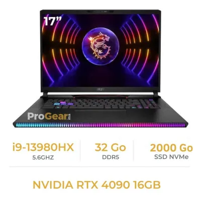 Pc Portable Gamer MSI Raider GE78HX 13VI-418XES 17 i9-13980HX/32GB/2TB SSD/RTX 4090