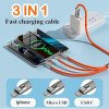 Wuucor Mecha Data Cable 120W 3 in 1 Chubby Charging Cable