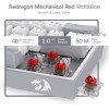 Clavier Mécanique Redragon K617 Fizz 60% RGB - Switch Rouge