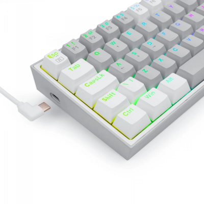Clavier Mécanique Redragon K617 Fizz 60% RGB - Switch Rouge