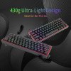 Clavier Mécanique Redragon K617 Fizz 60% RGB - Switch Rouge (Noir)