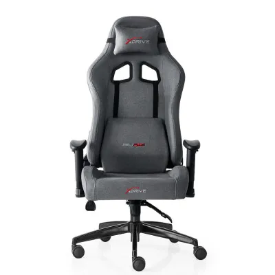 xDrive 15'Li Plus - Chaise Gaming Professionnelle en Tissu Gris - Confort Optimal