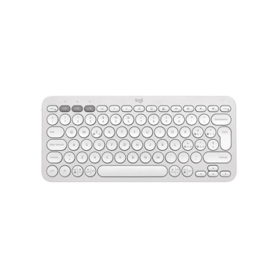 Logitech Pebble Keys 2 K380s Tons de Blanc - Clavier Bluetooth AZERTY