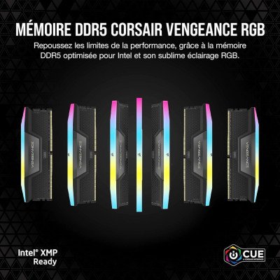 Corsair VENGEANCE RGB DDR5 RAM 32Go (2x16Go) 6400MHz CL32