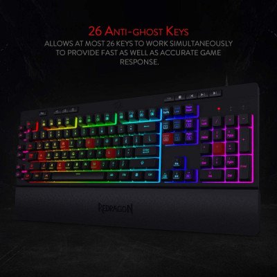 Clavier Gaming Redragon K512 SHIVA RGB Membrane