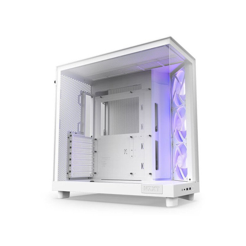 Boîtier NZXT H6 Flow RGB Matte White