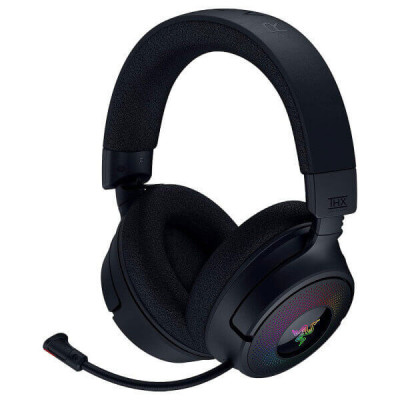 Razer Kraken V4 - Casque Gaming Sans Fil - Micro HyperClear - 3 Modes de Connectivité - THX Spatial Audio - Razer Chroma RGB