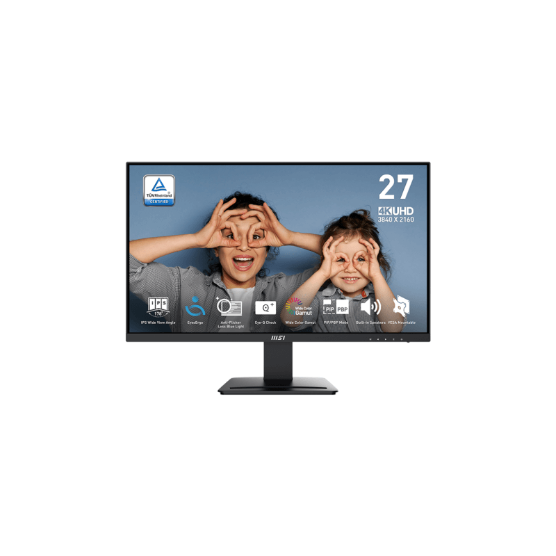 MSI PRO MP273U 27" IPS 4K - Écran UHD 3840x2160 - Anti-Flicker & Ergonomie