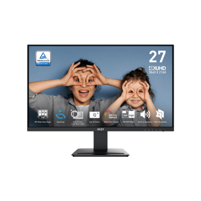 MSI PRO MP273U 27" IPS 4K - Écran UHD 3840x2160 - Anti-Flicker & Ergonomie