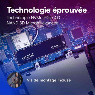 SSD Crucial P3 Plus 2TB M.2 PCIe NVMe Gen4