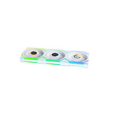 Lian Li Uni Fan SL Wireless LCD 120 Blanc - Pack de 3 - Ventilateurs ARGB Premium