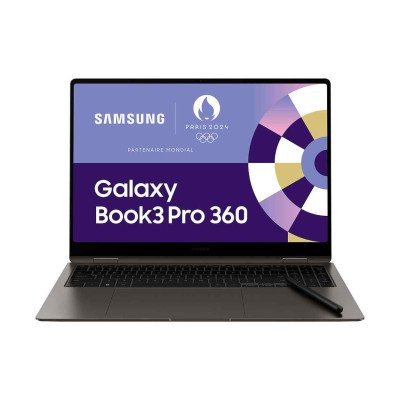 Samsung Galaxy Book3 Pro 360° 16" - NP960QFG-KA2FR - i7, 16 Go RAM, 512 Go SSD, Écran Tactile 3K, S Pen Inclus