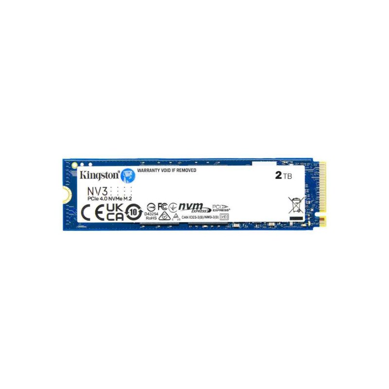 Kingston NV3 PCIe 4.0 NVMe SSD 2TB - Stockage Ultra-rapide pour PC & Laptop