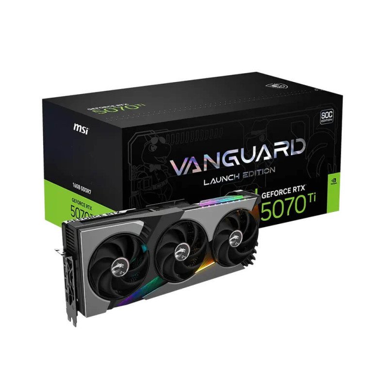 MSI GeForce RTX™ 5070 Ti 16G VANGUARD SOC Launch Edition