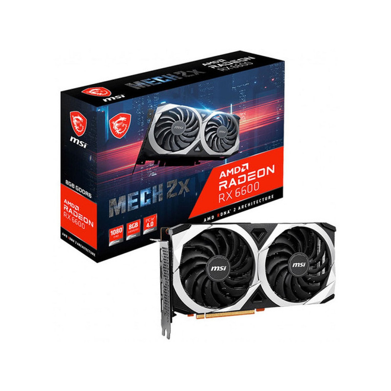 Carte Graphique MSI Radeon RX 6600 MECH 2X 8GB GDDR6