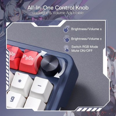 Redragon K686 PRO SE 98 Keys Wireless Gasket RGB Gaming Keyboard