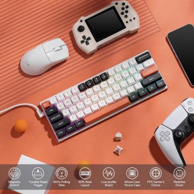 Redragon K683 60% 8K Magnetic Hall Effect Rapid Trigger Gaming Keyboard