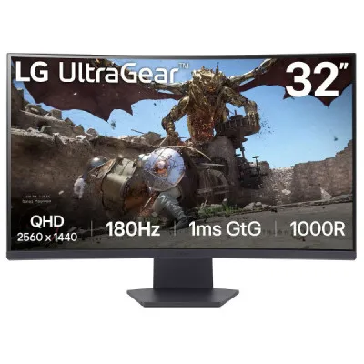 Moniteur LG UltraGear 32″ 32GS60QC-B Incurvé