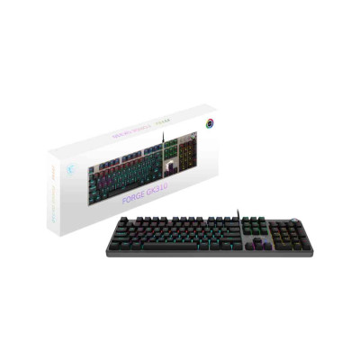 MSI Forge GK310 Red Switches - Clavier Mécanique Personnalisable RGB