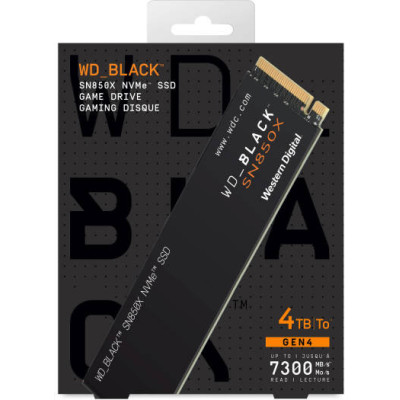 Western Digital SSD WD Black SN850X 4TB