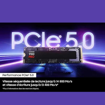 Samsung 9100 PRO SSD Interne 1To PCIe 5.0