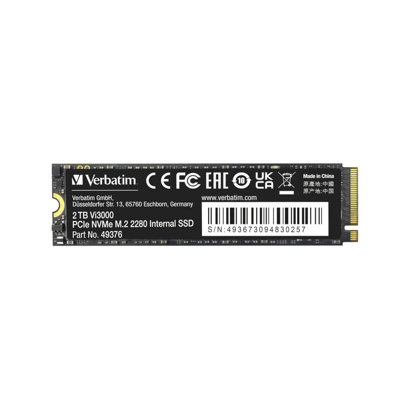 Verbatim Vi3000 2TB M.2 PCIe Gen3x4