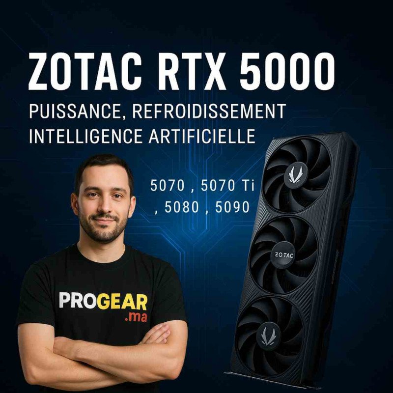 Zotac RTX 5000 : L'Alliance Parfaite entre Puissance, Refroidissement et Intelligence Artificielle