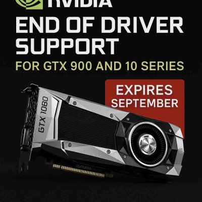 Fin de support des pilotes NVIDIA GTX 9xx et 10xx – Release 580 dernière mise à jour officielle