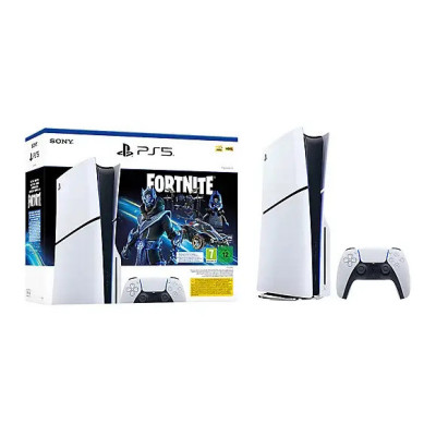 PlayStation 5 Slim – Bundle Fortnite Cobalt Star avec accessoires et contenus exclusifs (édition disque, 1 To SSD)