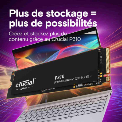 Crucial P310 2To NVMe Gen4 M.2 2280