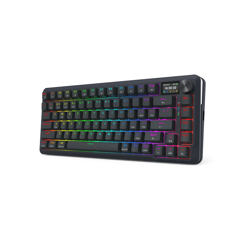 Redragon K708 Pro LCD Wireless Mechanical Keyboard (Black)