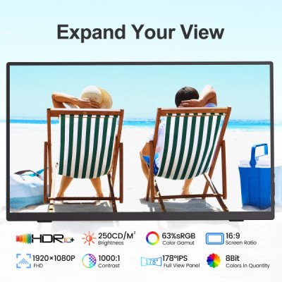 XTRMLAB V156F02 15.6" IPS Moniteur portable