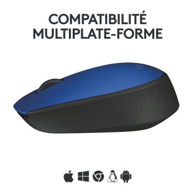 Logitech M171 Wireless Mouse (Blue)